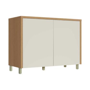 Imagem de Gabinete De Cozinha Modulado Balcão C- Tampo Condessa C- 2 Portas 120cm Carvalho-cinza - Nesher