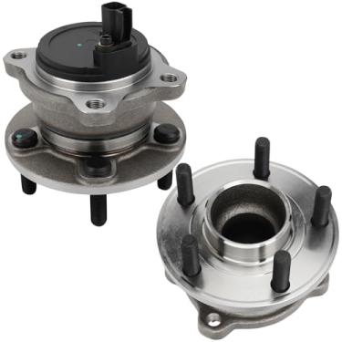 Imagem de Conjunto de cubo e rolamento traseiro esquerdo/direito para Ford Focus 2012-2018, Hub traseiro com assistência de parque ativo (par)