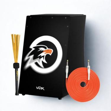 Imagem de Cajon Elétrico Preto Com Vassourinha STD Lite C83 AG OG Voik By FSA, A