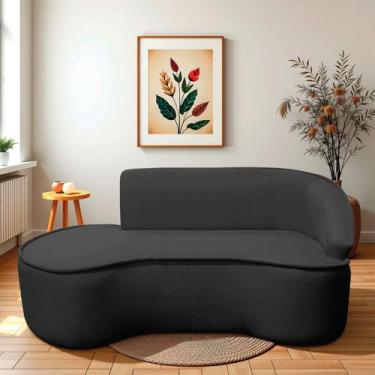 Imagem de Divã Recamier Curvo Sala de Estar Recepção Marrocos 200cm Lado Esquerd