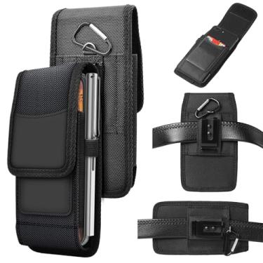 Imagem de Furill Coldre de telefone para Samsung Galaxy S4 mini A3 A5 2016 2017 suporte de telefone masculino para cinto de nylon clipe de cinto coldre bolsa de transporte com suporte para cartão para iPhone5 6