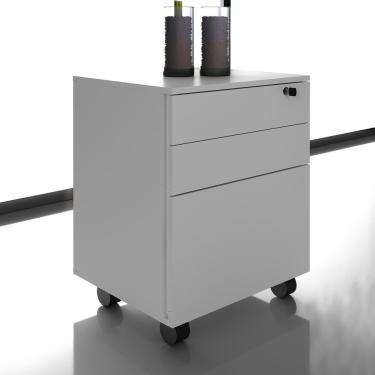 Imagem de Gaveteiro Arquivo Com Chave E Rodízios Cr25045 Branco