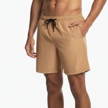 Imagem de Bermuda Short Masculino Tactel Fitness Treino Academia - Ripoll, Caqui