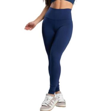 Imagem de Calça Legging Peluciada Lisa Vekyo Cós Alto Roupa Para Academia Treino