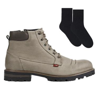 Imagem de Kit Bota Ferracini Compass Zíper Masculina + Par de Meia