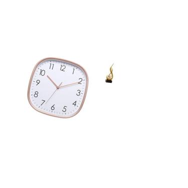 Imagem de Fenteer Relógio de Parede Digital Vintage em Forma de, Escultura em Resina, Arte para Lembrança, Sala de Jantar, Sala de Estar, Academia, Decoração de F