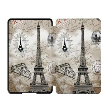 Imagem de Akacy Capa com padrão pintado de 6 polegadas para Kindle (8ª geração, modelo: SY69JL, lançado em 2016) Com função hibernar/despertar automática capa protetora de couro PU (14)