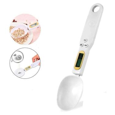 Imagem de Colher Digital Com Balança Para Medir Alimentos Com Precisão