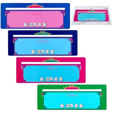 Imagem de Fyoutt 4Pcs Mahjong Line Finder Mahjong Line Reader Mah Jong Card Guide for Travel Parties Competitions Tabletopgame Mah Jongg Reader Helper Strips Accessories Gifts for Men Women(Multicolor)