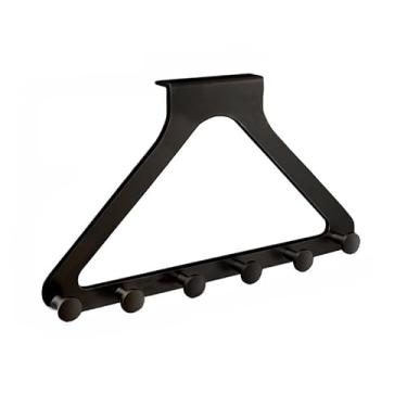 Imagem de Cabideiro de Porta, Gancho de Porta, Cabide, sem Perfuração, à Prova de Ferrugem(Preto)