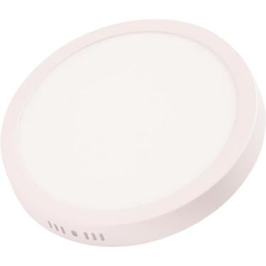 Imagem de Plafon LED Tramontina Redondo de Sobrepor 24K Bivolt 3000K Luz Amarela