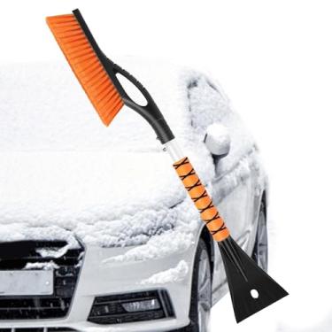 Imagem de Shakven Raspadores de para pára-, Raspadores de para pára-de carro,Raspadores de de alumínio removíveis com escova de neve - Acessórios ergonômicos para carro raspador de neve resistente sem arranhões