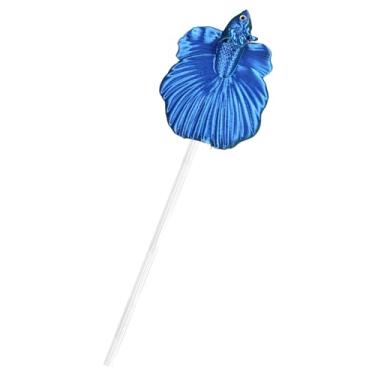 Imagem de Ｂｅｓｇａ Varinha de Treinamento para Peixes Betta, Leve e, Ideal para Aquários e Decoração de Aquário, Azul
