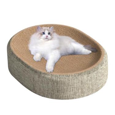 Imagem de Arranhador para gatos – cama de sisal para gatos | Móveis para gatinhos com base antiderrapante, suprimentos para animais de estimação resistentes ao desgaste para uso em abrigo, apartamento