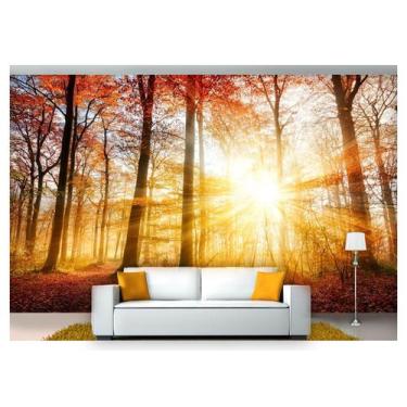 Imagem de Papel De Parede Floresta Natureza Árvores 3D 3M² Xna167 - Você Decpra