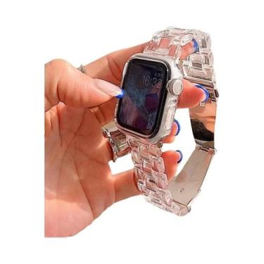 Imagem de Pulseira Transparente De Cores Arco-Íris Para Apple Watch, Compatível 