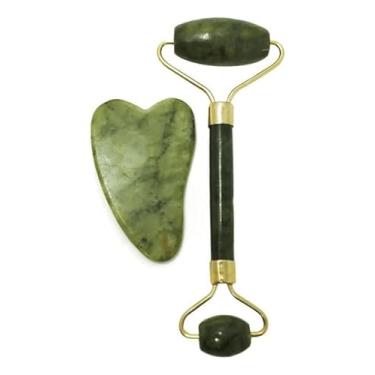 Imagem de Massageador Facial de Quartzo Verde Claro – Pedra Natural, Calmante e Geladinha | Estimula Circulação, Diminui Inchaço e Melhora a Absorção de Produtos | Ritual de Autocuidado Diário