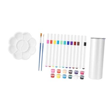 Imagem de Generic Kit para pintar seu próprio copo térmico - Kit de pintura DIY para copos térmicos - Presente artesanal personalizado para o Dia de ação de Graças