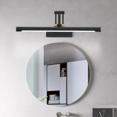 Imagem de GZZBMY Luz de Espelho LED Banheiro Moderno Arandelas de Parede 180° Rotação Lâmpadas de Espelho Iluminação de Imagem Dobrável Iluminação de Parede para Sala de Estar Penteadeira Quarto Banheiro (Luz