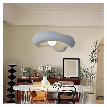 Imagem de Lustre moderno de 60 cm em estilo japonês Wabi-Sabi, luminária pendente criativa com altura ajustável e base G9 para cozinha, sala de jantar, sala de estar e bar (lâmpada não incluída).