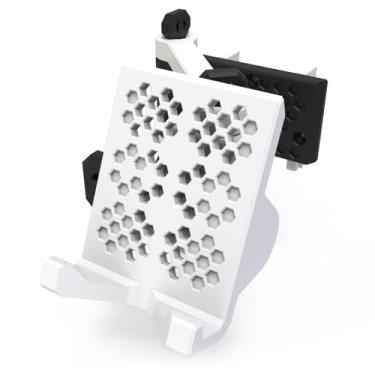 Imagem de LekWinGi Suporte de telefone para montagem na parede, autoadesivo, fixo com parafusos, gancho para quadro, suporte universal compatível com iPhone, Nintendo Switch, para cama, banheiro, cozinha