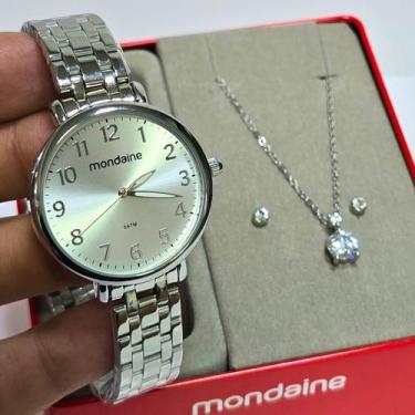Imagem de Relógio Mondaine Feminino Analógico Prateado 53779L0MVNE3
