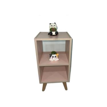 Imagem de Mesa De Cabeceira Com Nicho E Pernas Vintage(Rosa)