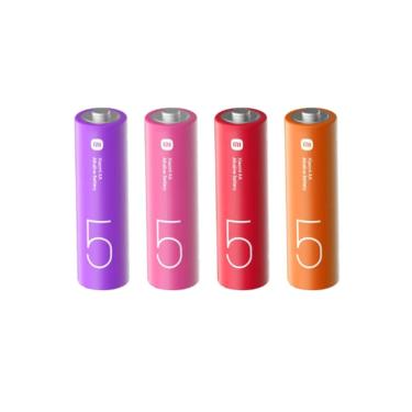 Imagem de Kit com 4 Pilhas Alcalinas AA Xiaomi – 1,5 V Duração Prolongada para Aparelhos do Dia a Dia