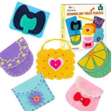Imagem de Kit de costura IROLEHOME Soft Felt para bolsas infantis DIY Arts & Cra