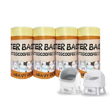 Imagem de Sacos de areia para gatos compatíveis com Autoscooper11 Caixa de areia para gatos autolimpante automática para animais de estimação, sacos de lixo, sacos de lixo de substituição resistentes de 60 cm x