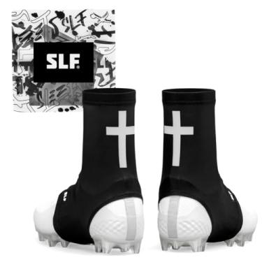 Imagem de SLEEFS Faith Cross Spats/Cleat Covers – Proteção atlética de tornozelo e protetor de grama