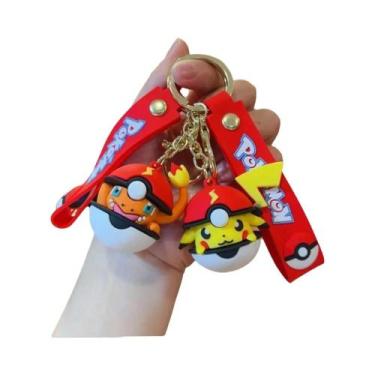 Imagem de Chaveiro Pikachu Poké Ball Para Amantes De Pokémon Adiciona Charme Às 