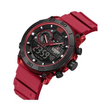Imagem de Relógio Esportivo Masculino NAVIFORCE Leve Com Duplo Display Luz Notur