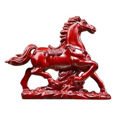 Imagem de Estatueta De Cavalo - Decoração para o Ano do Cavalo de 2026 e Boa Sorte - Escultura De Animal Símbolo De Sorte - Para Estante Sala De Estar Escritório Quarto Sala De Jantar