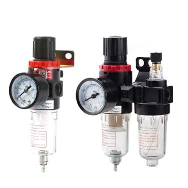 Imagem de AFR2000 AFC2000 Filtro Pneumático Regulador Unidade de Tratamento de Ar Medidor de Interruptores de Pressão para Compressor com Conexões 1 peça (acessórios AFC 6 mm)