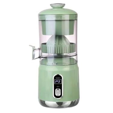 Imagem de Espremedor Elétrico Portátil Recarregável USB 850ml – Extrator de Suco para Laranja, Limão e Frutas(Verde)