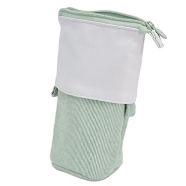Imagem de aqxreight Estojo de Lápis Suporte para Caneta Bonito Estojo Telescópico Bolsa de Maquiagem Portátil para Estudantes Escolares Escritório Mulheres Adolescentes Loja Verde Limpa Fácil Uso Durável