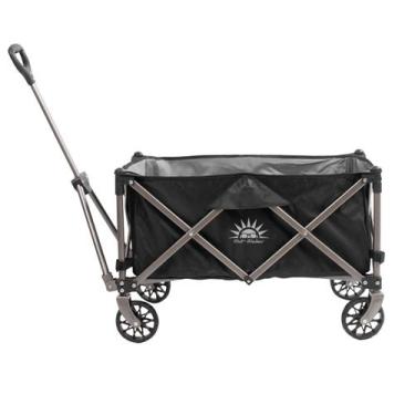 Imagem de Carrinho Dobrável Para Camping Praia Pesca De Mão 100kg 70L Articulado