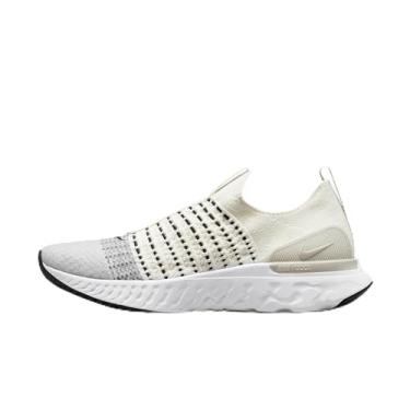 Imagem de Nike Tênis de corrida masculino React Phantom Run Flyknit 2 (DV2139-100, vela/branco/osso claro/preto) tamanho 40