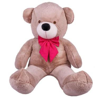Imagem de Urso Teddy Gigante 1,40M LuckBaby - 226, Avelã rosa