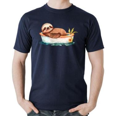 Imagem de Camiseta Algodão Ursinho Panda Relaxando Na Piscina - Foca na Moda, Ma