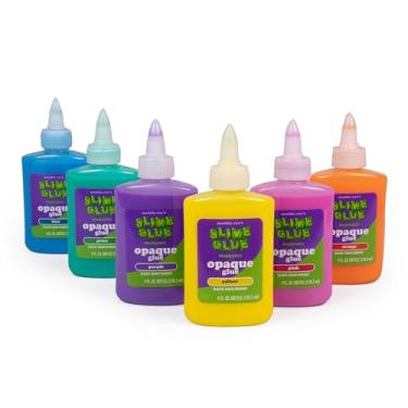 Imagem de Maddie Rae's Slime Making Opaque Glue - (6) 4oz Bottles in Six Colors, Immediate Shipping - Non Toxic, School Grade Formula, Perfect for Slime Making Kit Supplies, Crafts