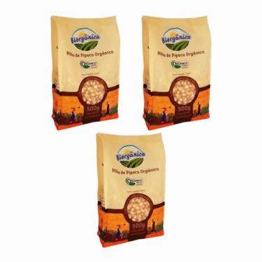 Imagem de Kit 3 Milho de Pipoca Orgânico 1.500kg Biorgânica