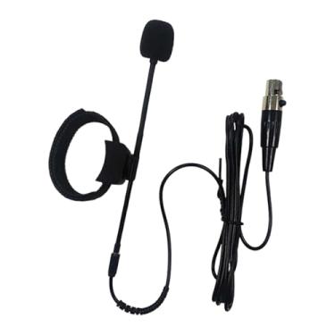 Imagem de Esquirla Microfone de clipe para instrumento musical, microfone condensador profissional universal com cabo, rotação de 360° ajustável para flauta Hulusi, 3 Pinos