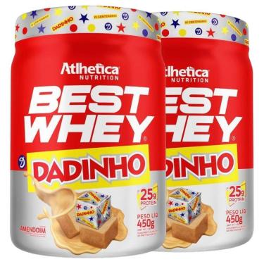 Imagem de Kit 2 Best Whey Isolado Hidro Dadinho 450g - Atlhetica-Unissex