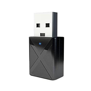 Imagem de Adaptador USB BT5 0 2 em 1 Transmissor e Receptor com Entrada AUX Suporta TV Alto-falante Fone de Ouvido Carro Música Laptop PC Computador