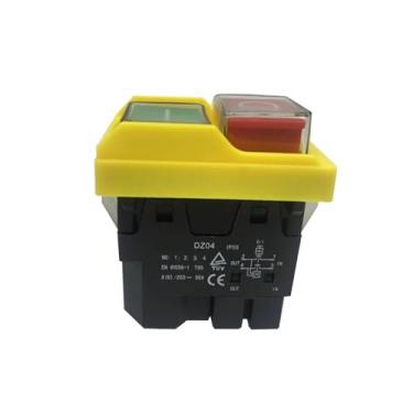 Imagem de ElectronicSwitch DZ04 4 pinos à prova d'água interruptor de botão eletromagnético ON/Off Start Stop 250VAC 8(6) A