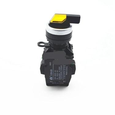 Imagem de ElectronicSwitch Amarelo com Luz 2 Posições Alça Longa Seletor Botão Interruptor