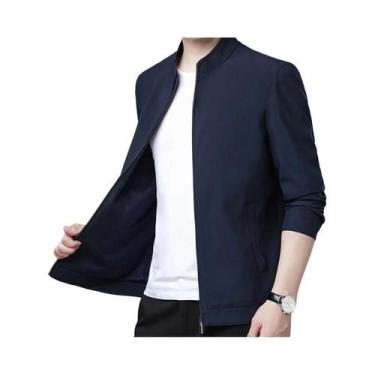Imagem de Jaqueta Masculina Casual De Negócios Em Cor Sólida, Ajuste Solto, Casa