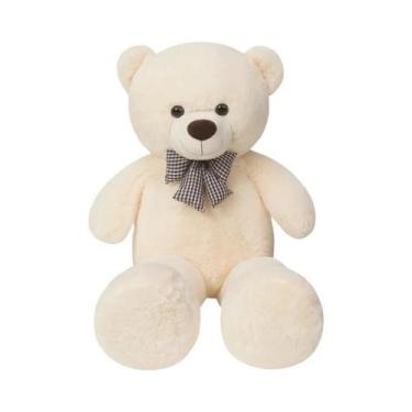 Imagem de Urso De Pelúcia Gigante De 105cm, Macio, Em Branco, Rosa E Marrom, Alm